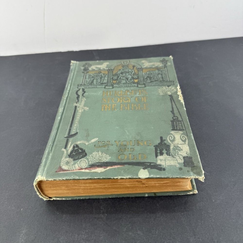 Hurlbut's Story of the Bible Illustrated Stories 1904 Edition HC Book Rough - Picture 3 of 14